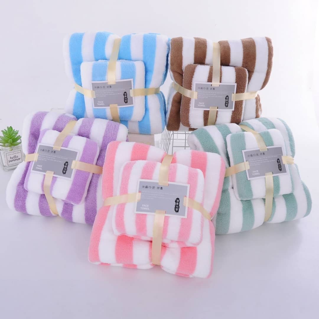2in1 floral towel