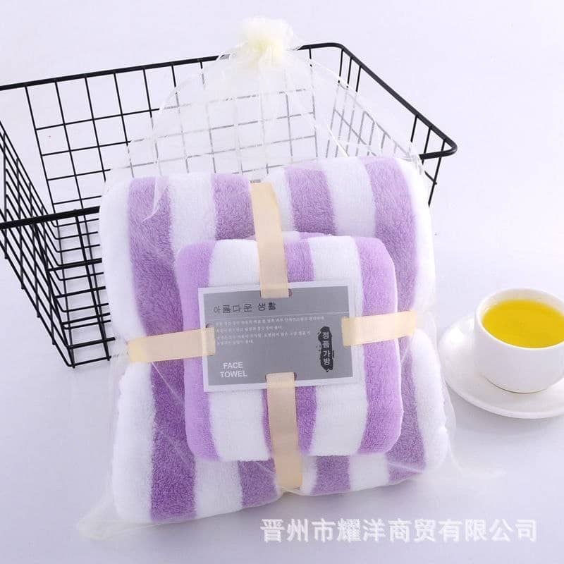 2in1 floral towel