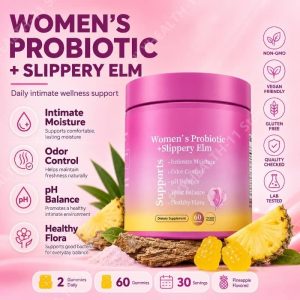 Women's probiotics with slippery elm