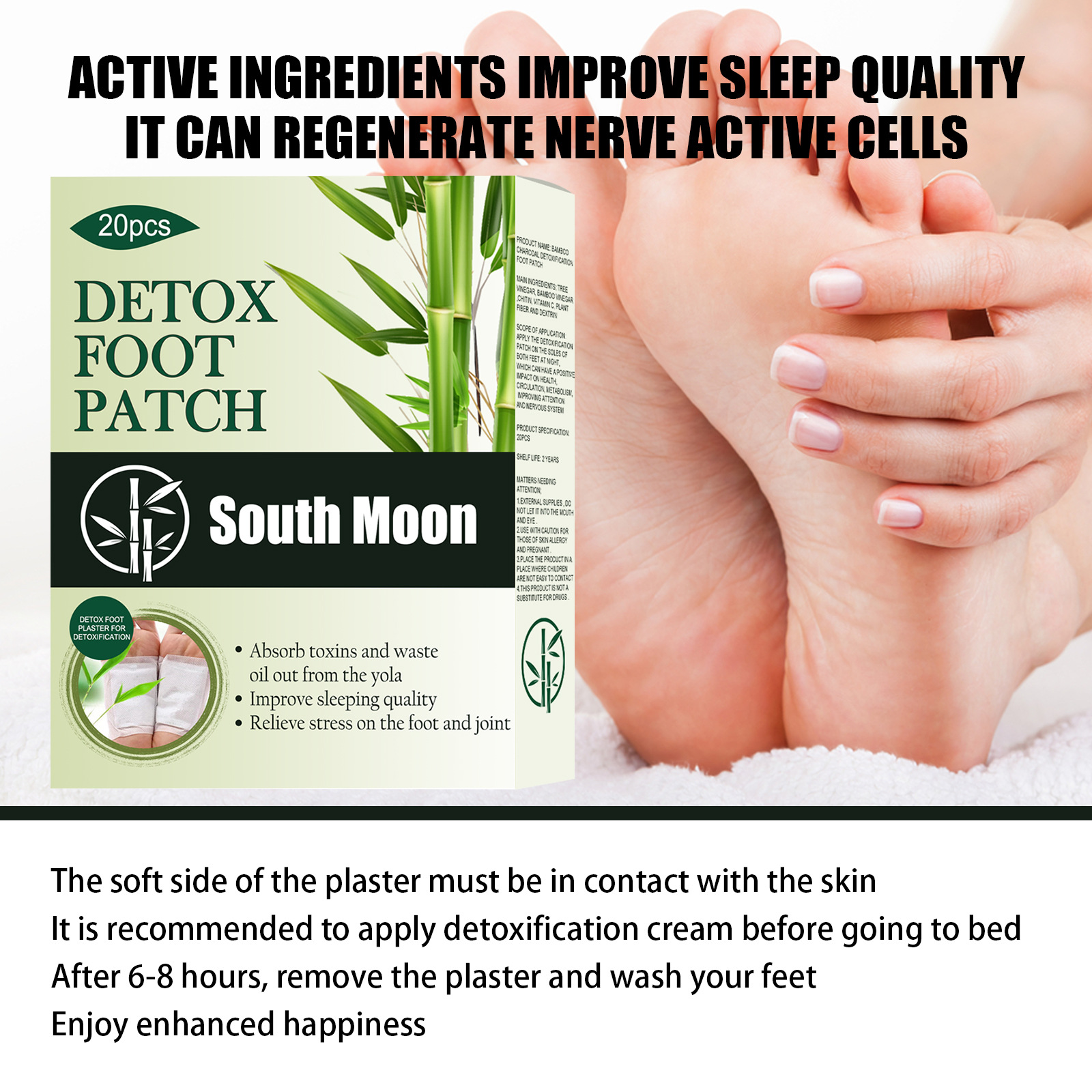 One box Kinoki foot detox patch